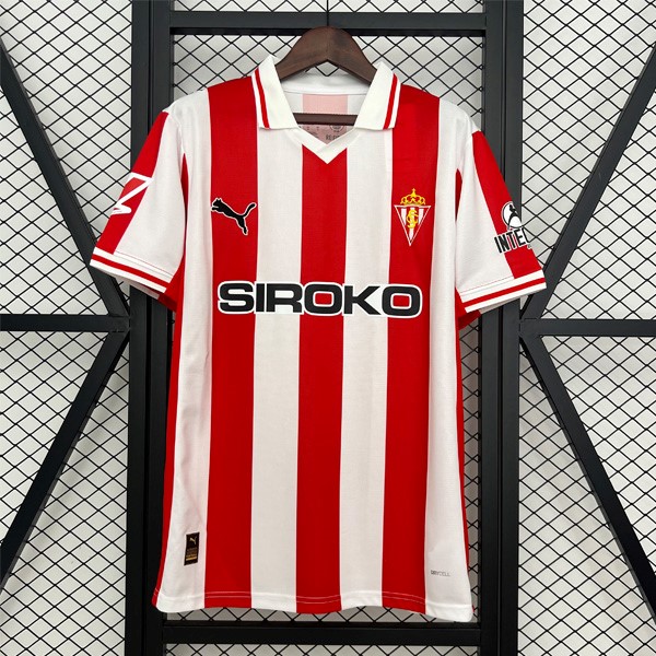 Tailandia Camiseta Sporting Gijon Primera 2025-2026